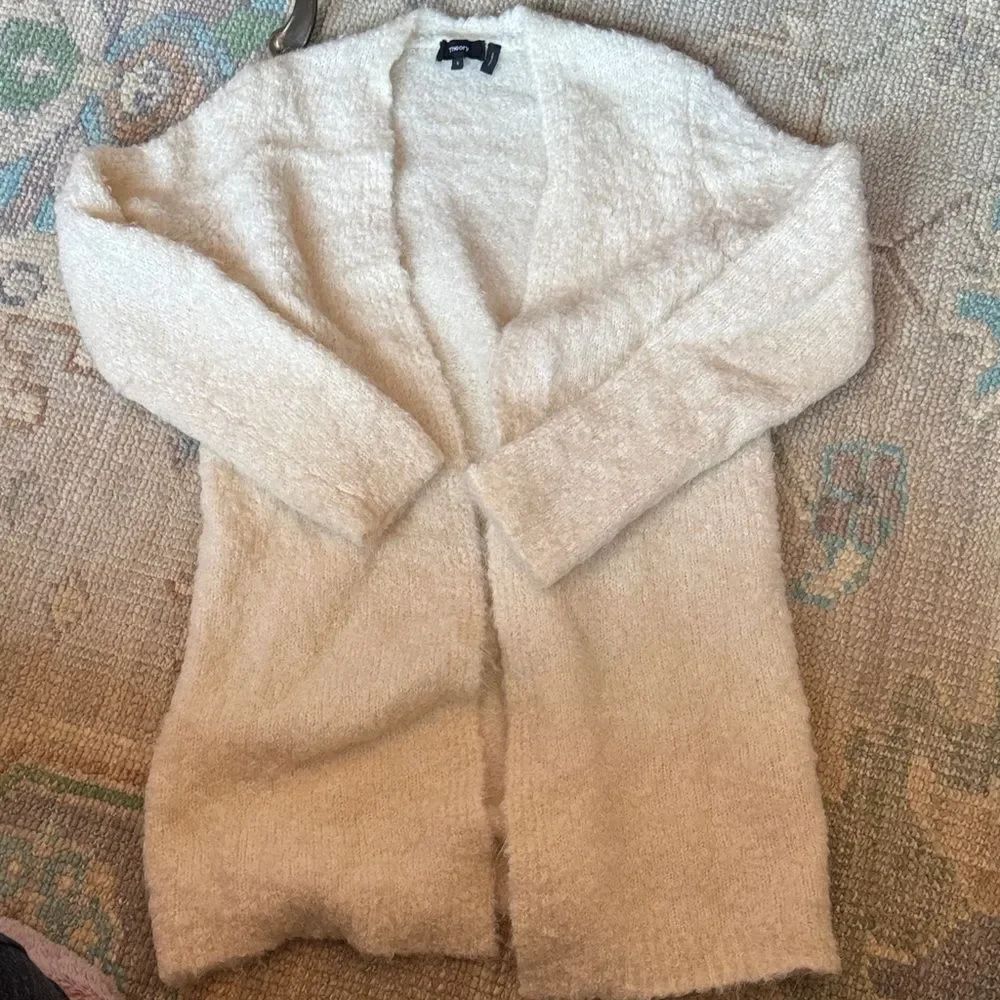 Theory Cream Open-Front Cardigan - Picture 2 of 7